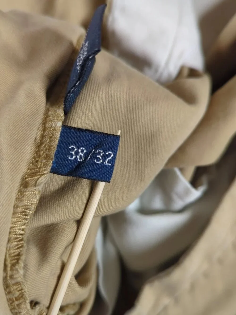 Polo Ralph Lauren Pants Mens 38x32 (Actual 37x30) Tan Pleated Front Cuffed Chino